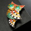 broche chouette minerva multicolore