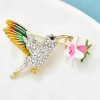 broche oiseau elio avec strass