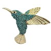 broche oiseau vert turquoise zuri