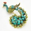 bijou paon vert fulgor