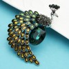 bijou paon saba vert turquoise