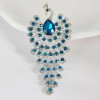 bijoux paon "zaya" avec strass bleu