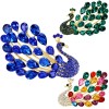 broche elaris en forme de paon majestueux