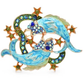 broche poissons naïa avec strass