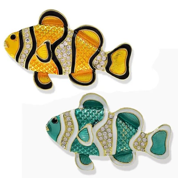 broche poisson nemo en forme de poisson clown