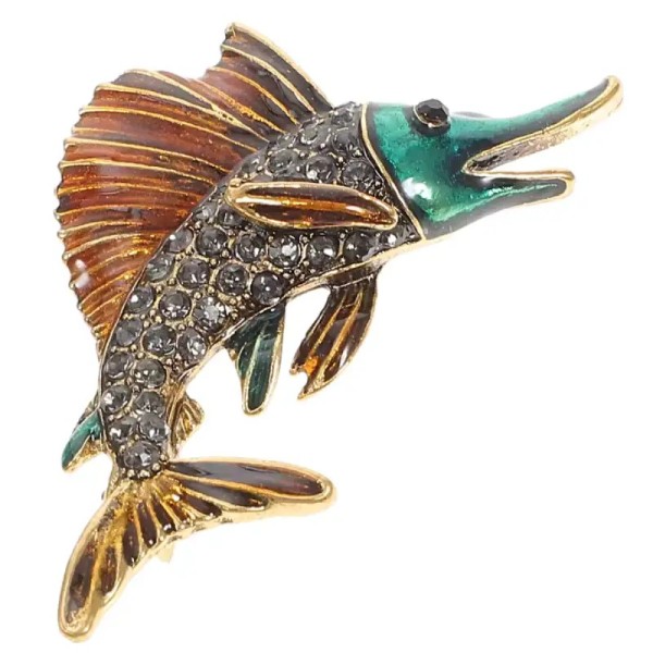 broche poisson gladius en forme d'espadon