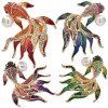 broche gilda en forme de poisson, 4 couleurs