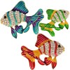 broche poisson "selkie" avec strass et émail