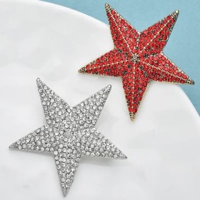 broche étoile pailletée vega