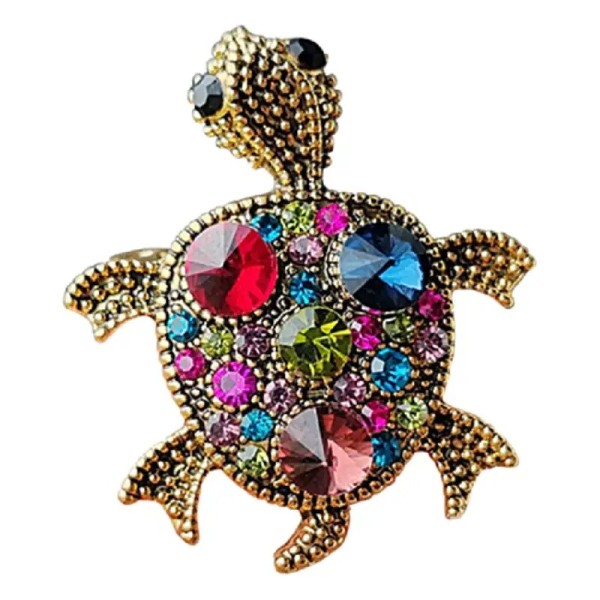 broche tortue "kira" avec strass