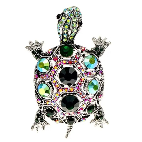 broche tortue "tilly" avec strass