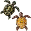 broche tortue "yertle" avec strass et émail