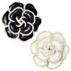broche camélia orane en émail