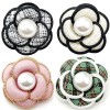 broche camélia soléa en tissu