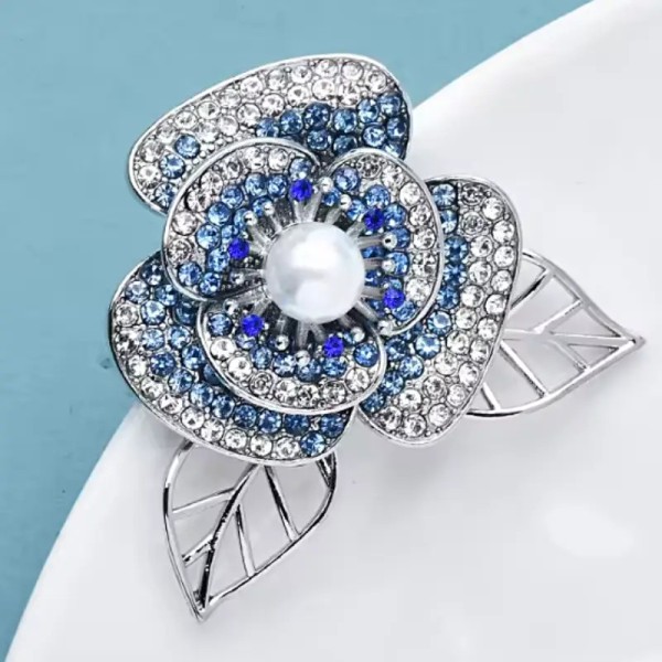 broche vintage elsa avec perle centrale