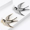 broche oiseau orel en forme d'hirondelle
