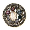 broche dorée vesper avec strass