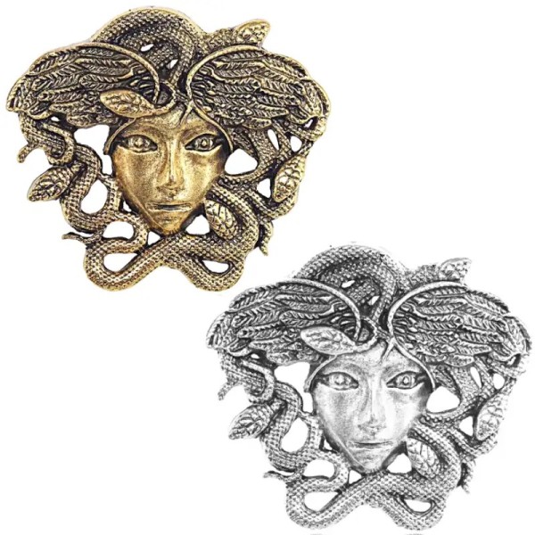 broche antique gorgona style vintage
