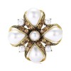broche dorée berry avec perles