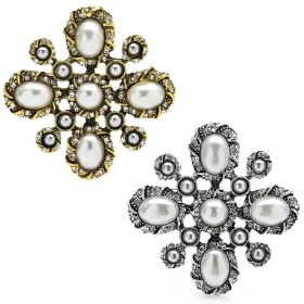 broche rétro théodora avec perles
