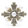 broche art déco helios avec perles