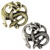 broche viking lykke en forme de dragons
