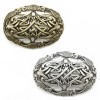 broche viking yggdrasil argentée et bronze