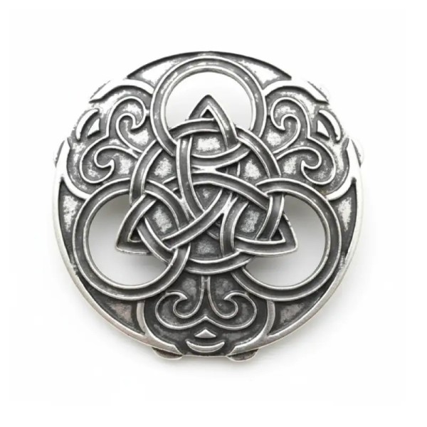 broche celte awen argentée