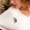broche tête de cheval avec cristaux