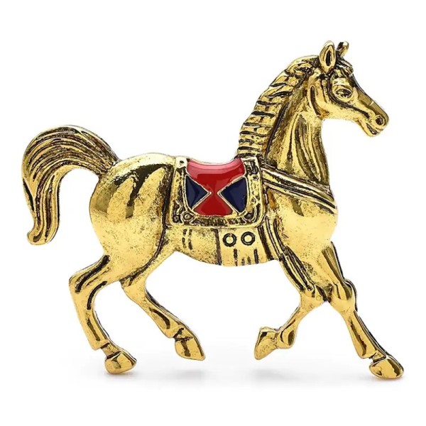 broche doree galahad avec émail