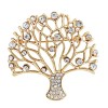 broche arbre de vie aurea dorée