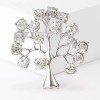 broche argentée lucida avec strass