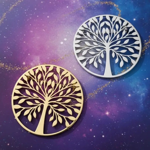 broche spirituelle serena en forme d'arbre de vie