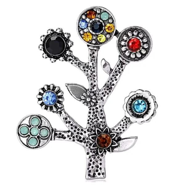 broche arbre de vie klimt avec strass