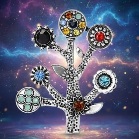 broche vintage klimt style art nouveau