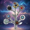 broche vintage klimt style art nouveau