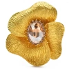 broche fleur goldfinger dorée