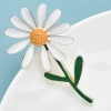 broche fleur mariage bellis avec émail