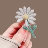 broche mariage fleur argenta avec strass