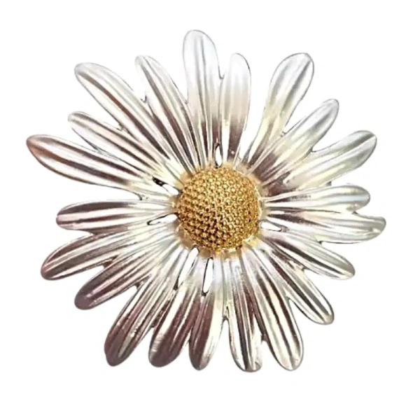 broche fleur marguerite selene émaillée