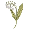 broche muguet amandine avec perles