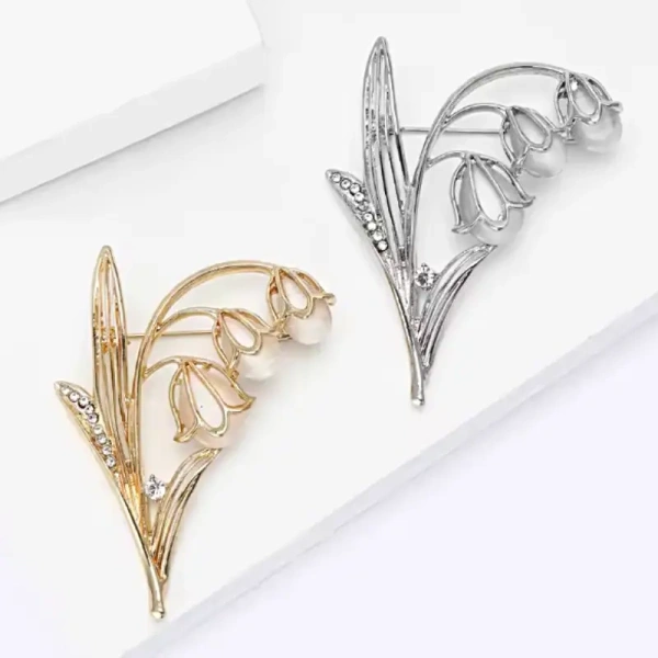 broche mariage fleur maïa émaillée