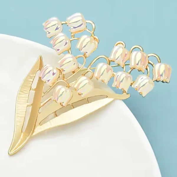 broche mariage fleur aurore
