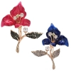 broche fleur de lys amaryllis avec strass