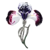 broche orchidée léonie émaillée