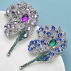 broche orchidée fleur anastasia