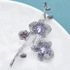 broche fleur strass mariage olympia