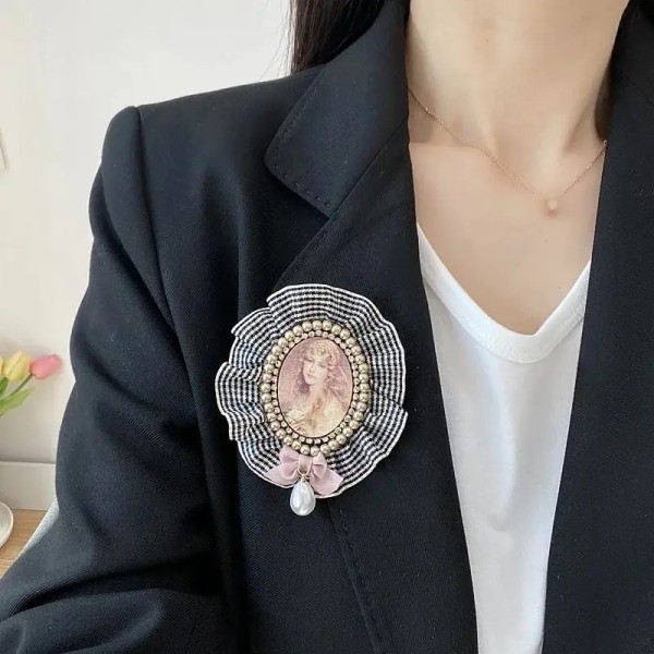 Broche vêtement Théa en tissu