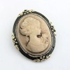 broche camée phèdre style rétro romantique