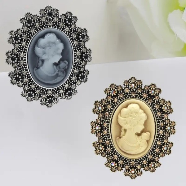 broche camée serenis pour femme